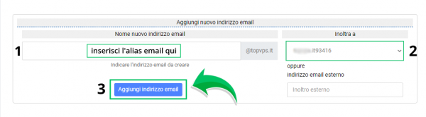 creare alias email