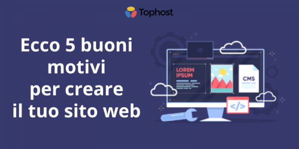creare un sito web, vantaggi