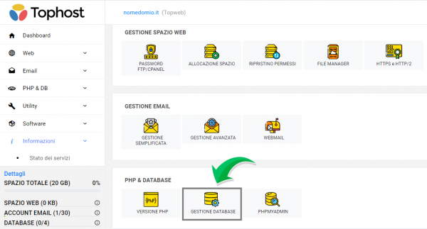 Creare Database MySQL Step1