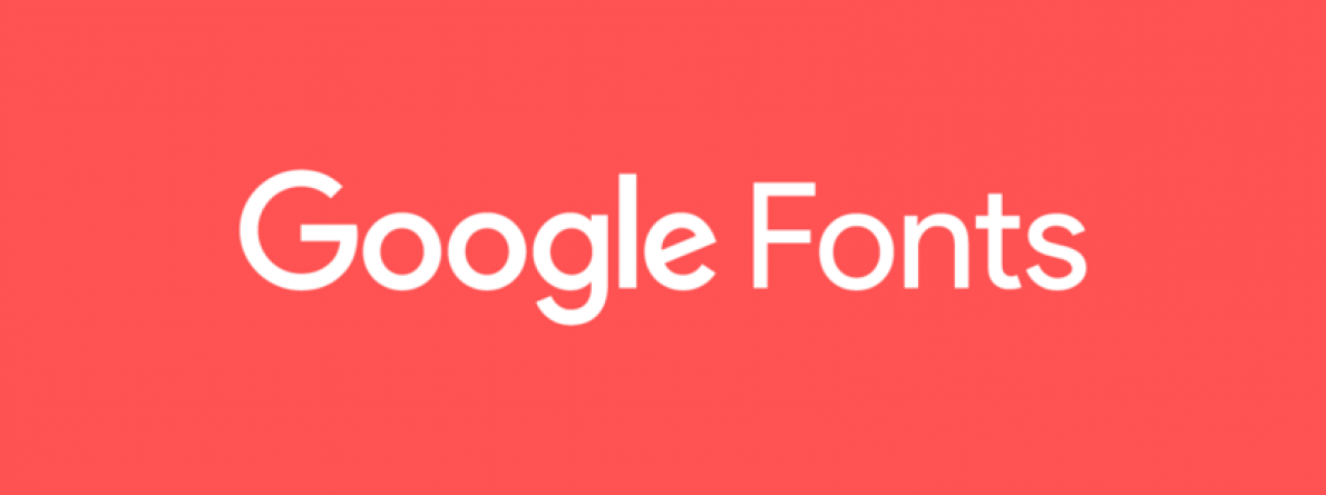 Logo GoogleFonts color background
