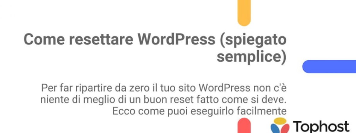 come resettare wordpress