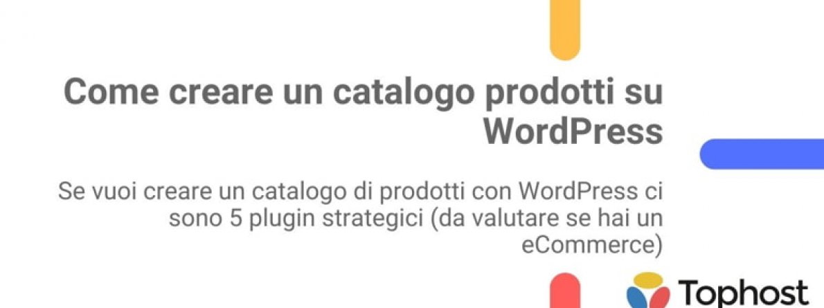 creare catalogo prodotti wordpress