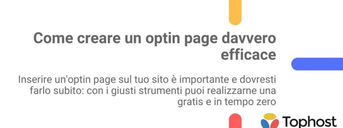 creare optin page