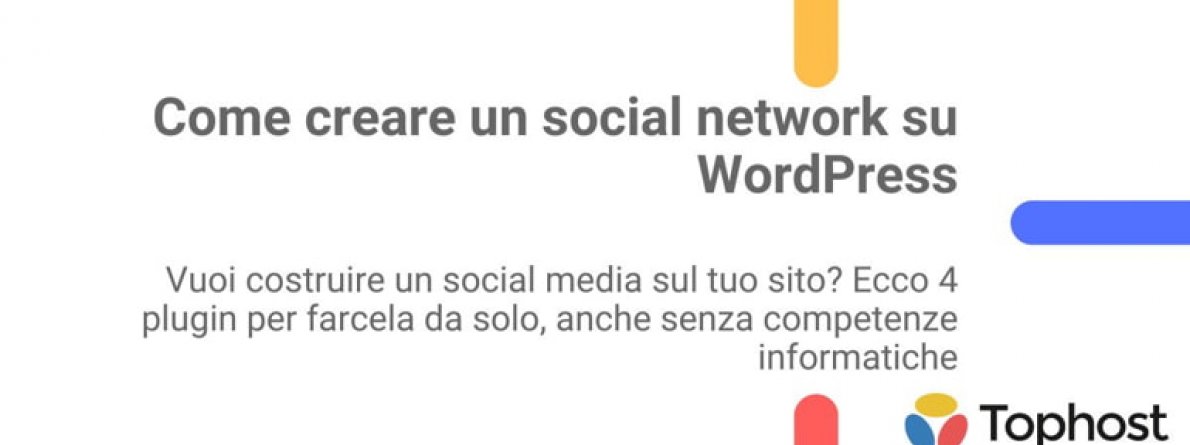 creare social su wordpress