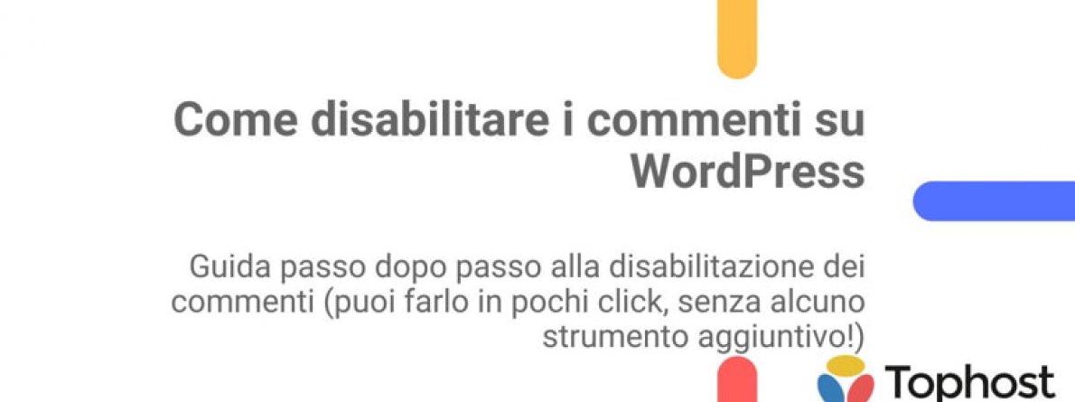 disabilitare commenti su wordpress