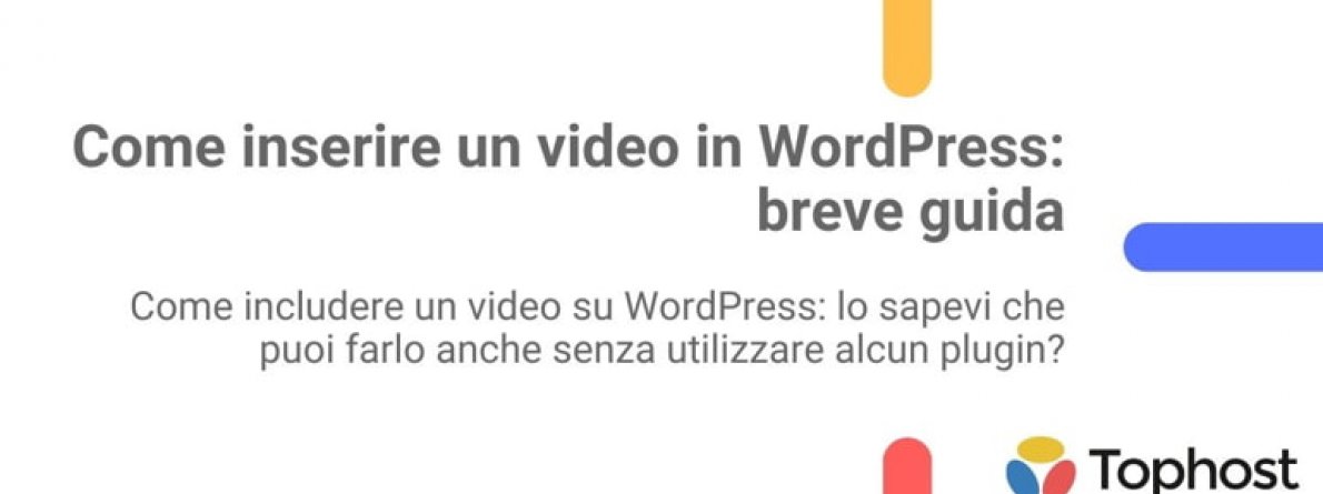 inserire video wordpress