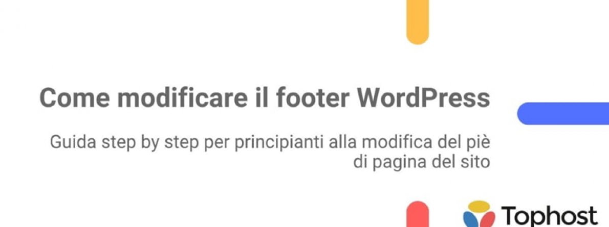 modificare footer wordpress